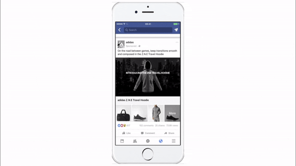 Ad specs - screenshot Facebook advertentie