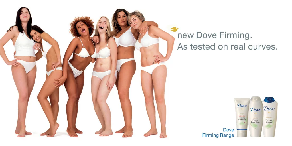 Voorbeeld sterke visuals Dove